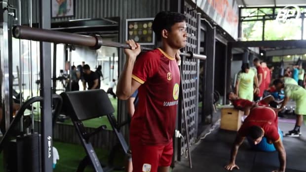 Barito Putera squad hit the gym